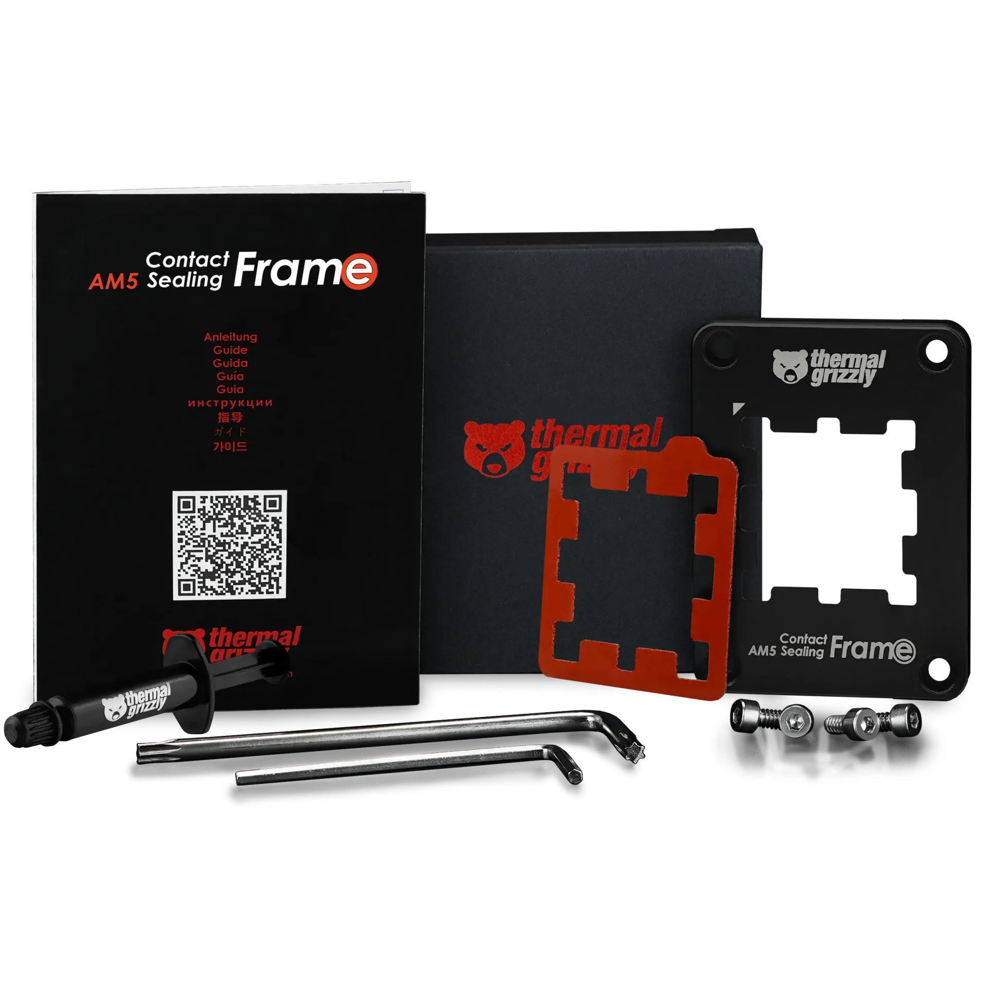 Thermal Grizzly AM5 Contact Sealing Frame - Contact Frame & CPU Guard Combination - Optimizes Contact Pressure Points & Protects Components - for AMD Ryzen 7000 CPUs - Image 5