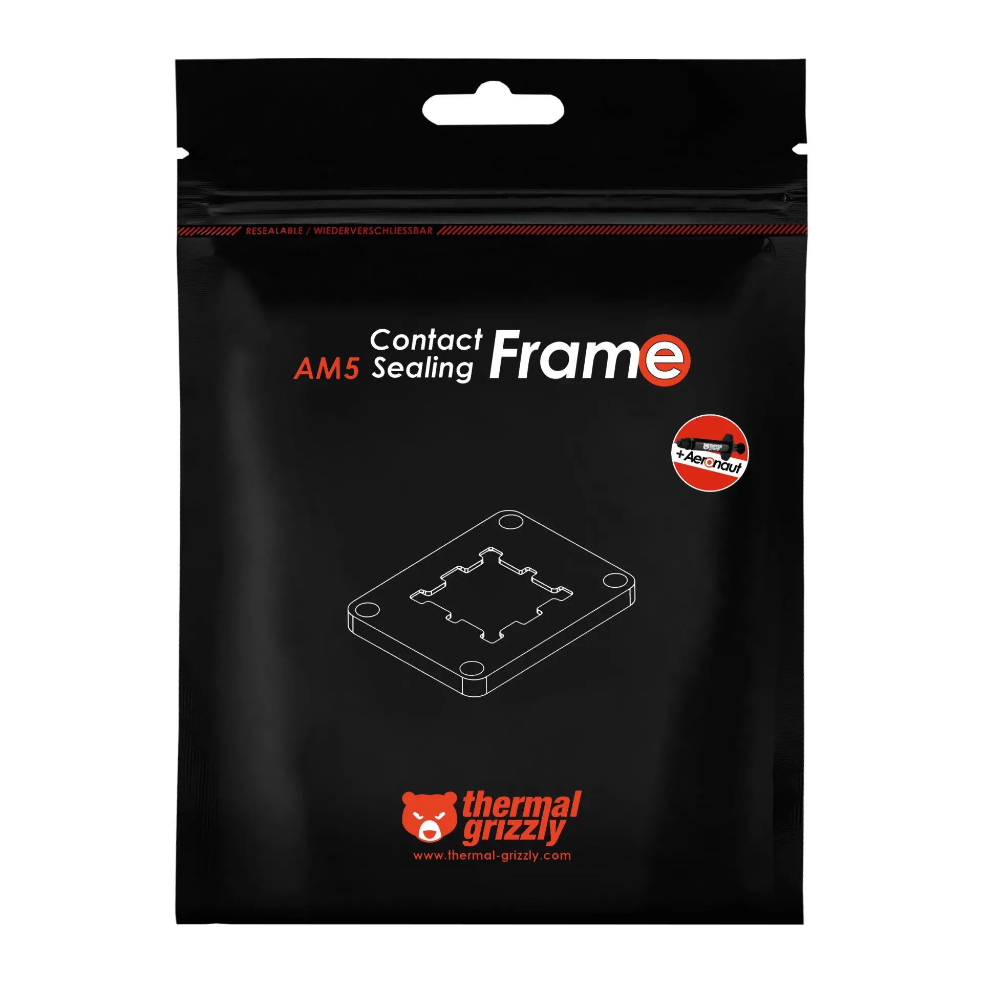 Thermal Grizzly AM5 Contact Sealing Frame - Contact Frame & CPU Guard Combination - Optimizes Contact Pressure Points & Protects Components - for AMD Ryzen 7000 CPUs - Image 3